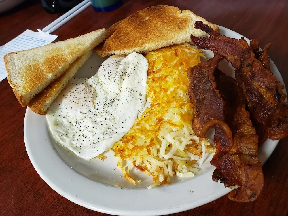 Hash Browns Toast & Eggs